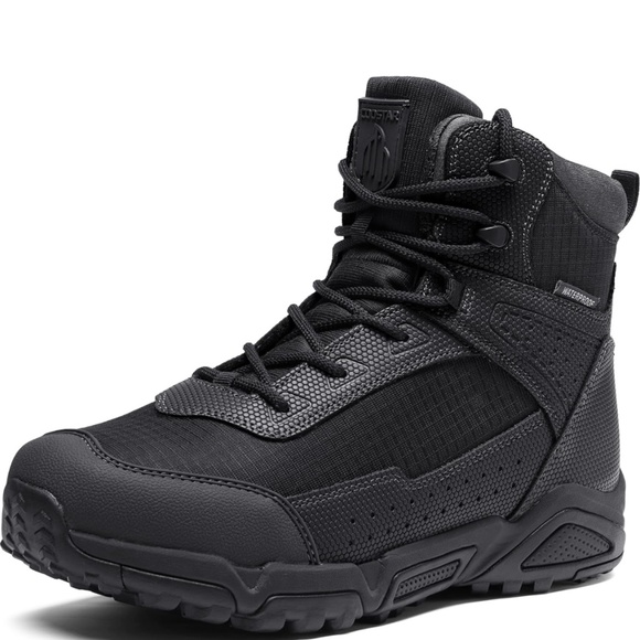 Coostar Men's Water-Resistant Work Boots Lightweight Tactical Boots Non-Slip Hik - Picture 1 of 6